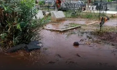 Petite-Rivière : le cimetière Saint-Georges envahi par les eaux