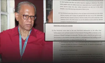 Législatives 2019 : voici la pétition électorale de Ramgoolam qui allègue que des bulletins de vote ont été imprimés dans une imprimerie à Coromandel