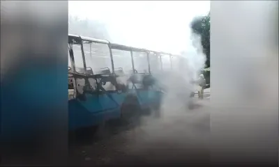 Belle-Vue Maurel : un autobus de la CNT ravagé par le feu