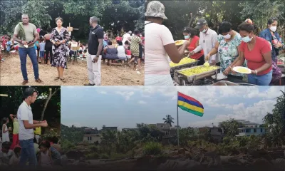 Squatters de Pointe-aux-Sables : prière et partage pour oublier la réalité un instant 