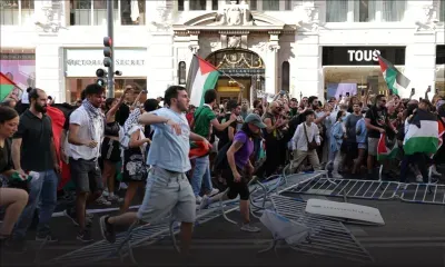 Tour d'Espagne : les manifestants envahissent le parcours dans le centre de Madrid