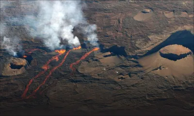 Le Piton de la Fournaise en éruption pour la seconde fois de l'année à La Réunion