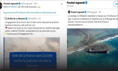 Wakashio : l'«appel à l’aide» du PM à Macron est un fake, selon le PMO, la réponse de l'intéressé serait authentique