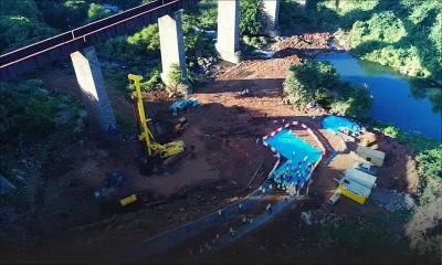 GRNO : vue aérienne du Metro Bridge 