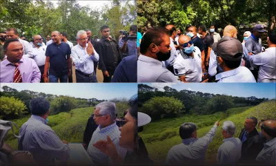 [En images] Rivière-des-Anguilles Dam : le PM et des membres du gouvernement effectuent une visite des lieux