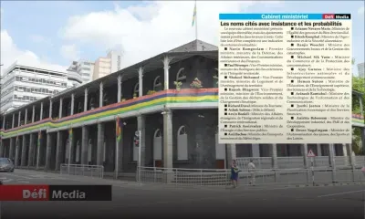 Cabinet ministériel : Les noms cités avec insistance et les probabilités