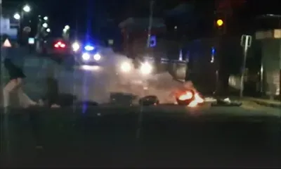 A proximité du marché de Ste-Croix : des pneus brûlent
