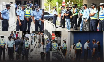 Troisième comparution de Sawmynaden :  des policiers en effectif restreint devant la New Court House
