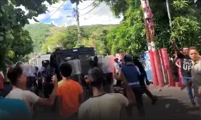 Vidéo : Des policiers pris à partie lors des tensions à Vallée-Pitot