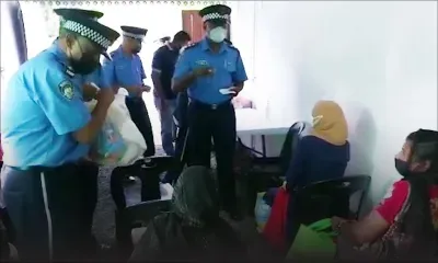 Vallée-Pitot : La police distribue des colis alimentaires