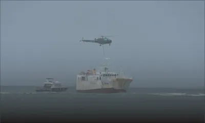 Bateau échoué à Pointe-aux-Sables : 2 500 litres de carburant extraits à 16 h 30