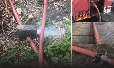 Tuyau d'incendie percé lors d’un incendie à Port-Louis : les pompiers n'y ont vu que du feu 