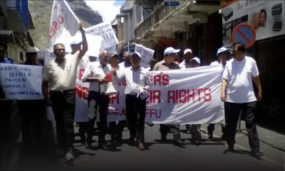 Port-Louis : la manif des pompiers