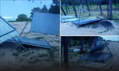 Pomponette : les fortes houles arrachent les barrages en tôle qui  représentent un danger pour le public, selon AKNL 