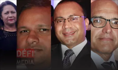 PPS : Marie Claire Monty, Kalyan Tarolah, Bobby Hurreeram et Alain Aliphon