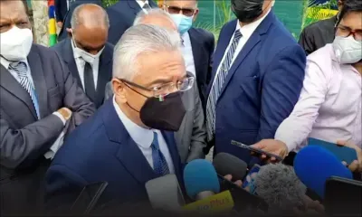 Déclaration du Premier ministre, Pravind Jugnauth, après la cérémonie d'inauguration des travaux de construction d'un fly-over au Quai D Port-Louis