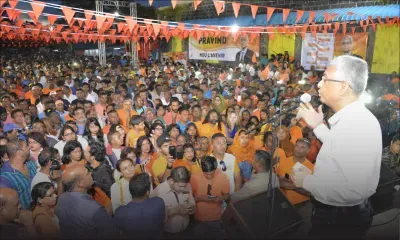 Meeting à Quartier-Militaire : Pravind Jugnauth : «Au départ de SAJ, on avisera»