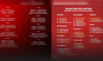 [Fixtures 2019-20] Premier League : une alléchante affiche, Manchester United/Chelsea, dès la première journée 