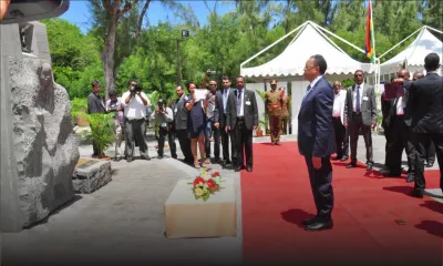 Le président malgache Herry Rajaonarimampianina au Morne