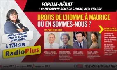 Forum-débat sur Radio Plus ce mardi : Déclaration des Droits de l’homme à Maurice : où en sommes-nous ?