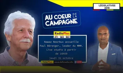 Paul Bérenger l'invité de l'émission «Au Coeur de la Campagne» ce jeudi