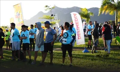 Puma Night Run Moka Mauritius : c'est l'heure de l'échauffement avant le départ !