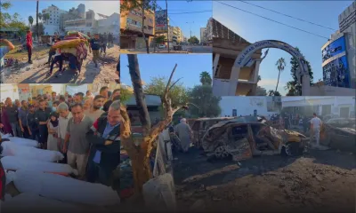 Gaza : dégâts et pleurs à l'hôpital Ahli Arab après une frappe faisant des centaines de morts