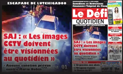 Voici la Une du Defi Quotidien de ce jeudi 21 juin 2018