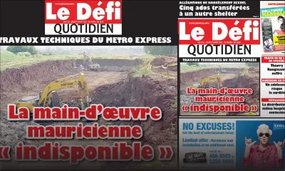 Voici la Une du Defi Quotidien de ce jeudi 09 août 2018