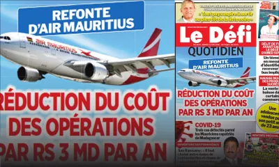 Voici la Une du Defi Quotidien de ce mardi 23 juin 2020