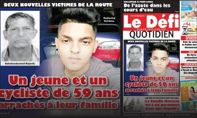 Voici la Une du Defi Quotidien de ce jeudi 16 mai 2019