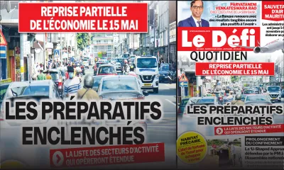 Voici la Une du Defi Quotidien de ce mardi 05 mai 2020