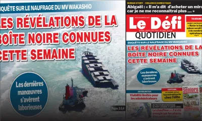 Voici la Une du Defi Quotidien de ce lundi 17 août 2020
