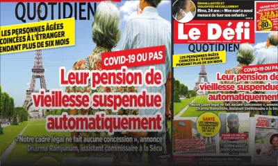 Voici la Une du Défi Quotidien de ce mardi 15 Septembre 2020