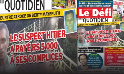 Voici la Une du Défi Quotidien de ce lundi 02 novembre 2020