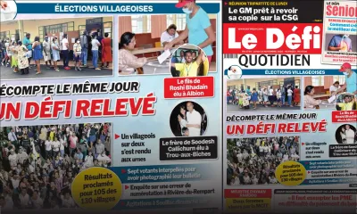 Voici la Une du Défi Quotidien de ce lundi 23 novembre 2020
