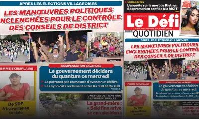 Voici la Une du Défi Quotidien de ce mardi 24 novembre 2020