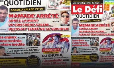 Voici la Une du Défi Quotidien de ce jeudi 07 janvier 2021