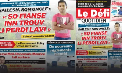 Voici la Une du Défi Quotidien de ce lundi 15 février 2021