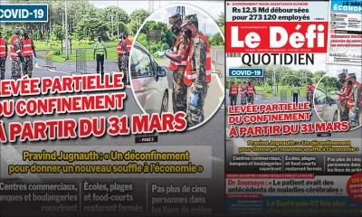 Voici la Une du Défi Quotidien de ce mercredi 24 mars 2021