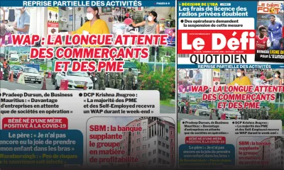 Voici la Une du Défi Quotidien de ce vendredi 02 avril 2021