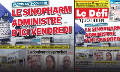 Voici la Une du Défi Quotidien de ce mercredi 14 avril 2021
