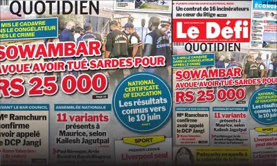 Voici la Une du Défi Quotidien de ce mercredi 19 mai 2021