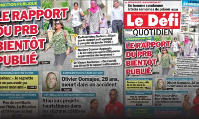 Voici la Une du Défi Quotidien de ce mercredi 23 juin 2021