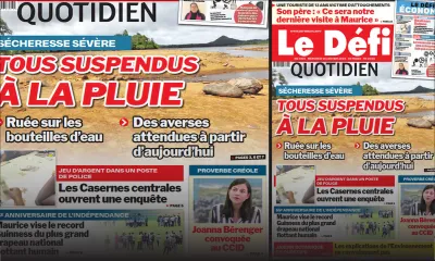 Voici la une du Défi Quotidien de ce mercredi 18 Janvier 2023