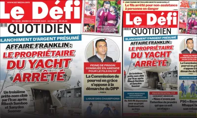 Voici la une du Défi Quotidien de ce Mardi 14 Février 2023