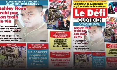 Voici la une du Défi Quotidien de ce Vendredi 10 Mars 2023