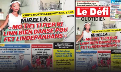 Voici la une du Défi Quotidien de ce mercredi 15 mars 2023