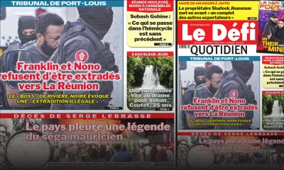 Voici la une du Défi Quotidien de ce Vendredi 07 Avril 2023