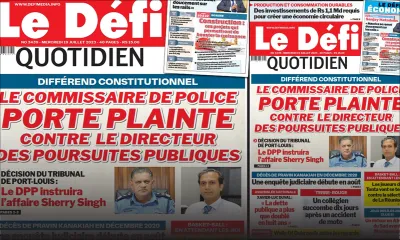 Voici la une du Défi Quotidien de ce Mercredi 19 juillet 2023